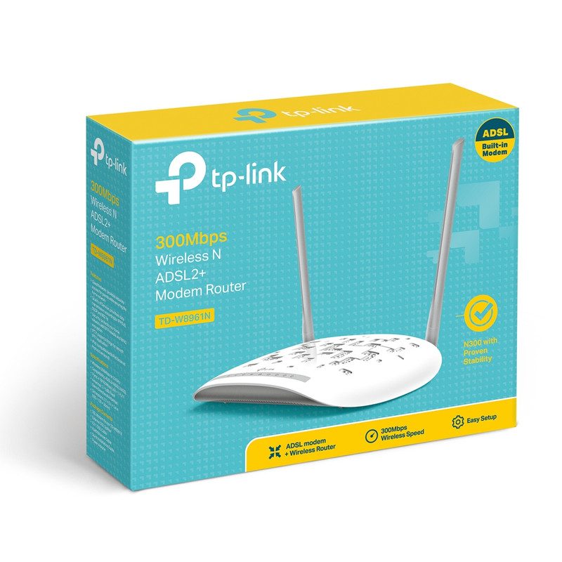 مودم روتر بیسیم ADSL2 Plus تی پی-لینک مدل W8961N