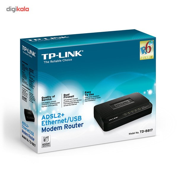 مودم-روتر +ADSL2 تی پی-لینک مدل TD-8817_V4