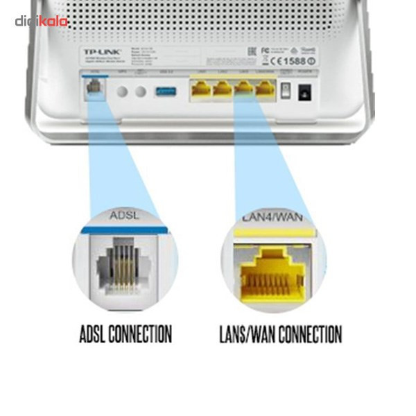 مودم روتر +ADSL2 گیگابیتی دوبانده بی سیم تی پی-لینک مدل Archer D9 AC1900_V1