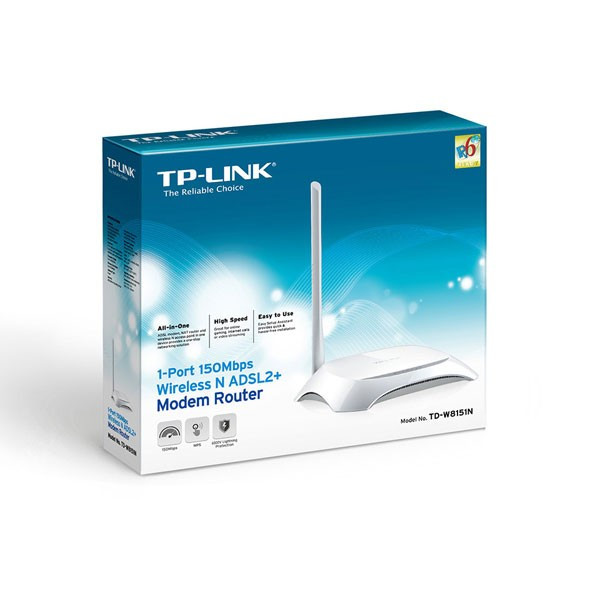 مودم روتر +ADSL2 تی پی-لینک مدل TD-W8151N